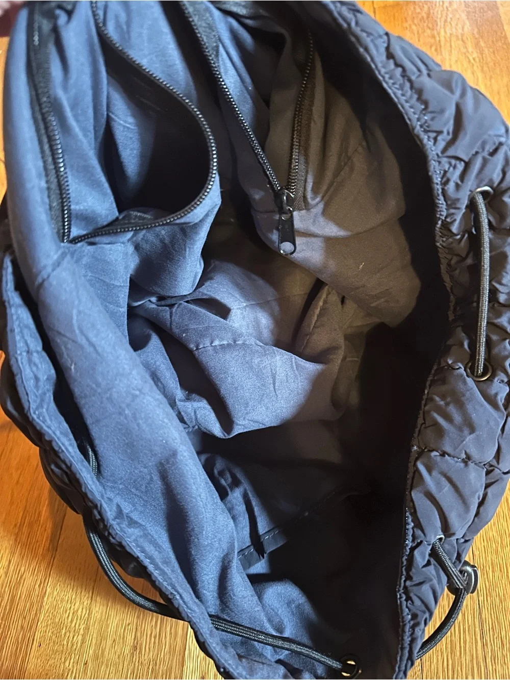Ododos Black Lightweight Quilted Backpack